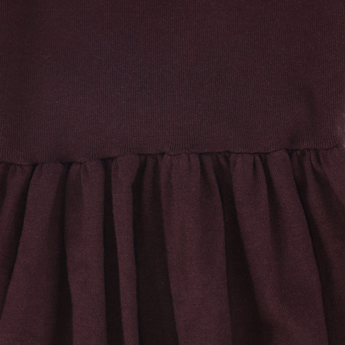 BAMBOO BURGUNDY FLARE KNIT JUMPER AW26 28289