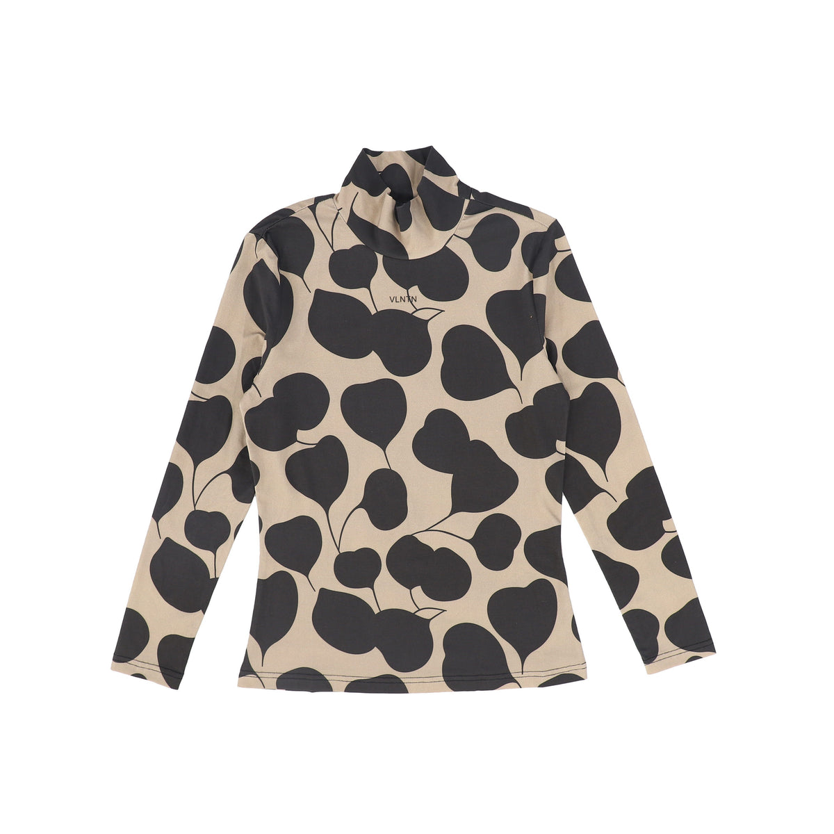 VALENTINA CAMEL PRINT COTTON TURTLENECK AW26 29318