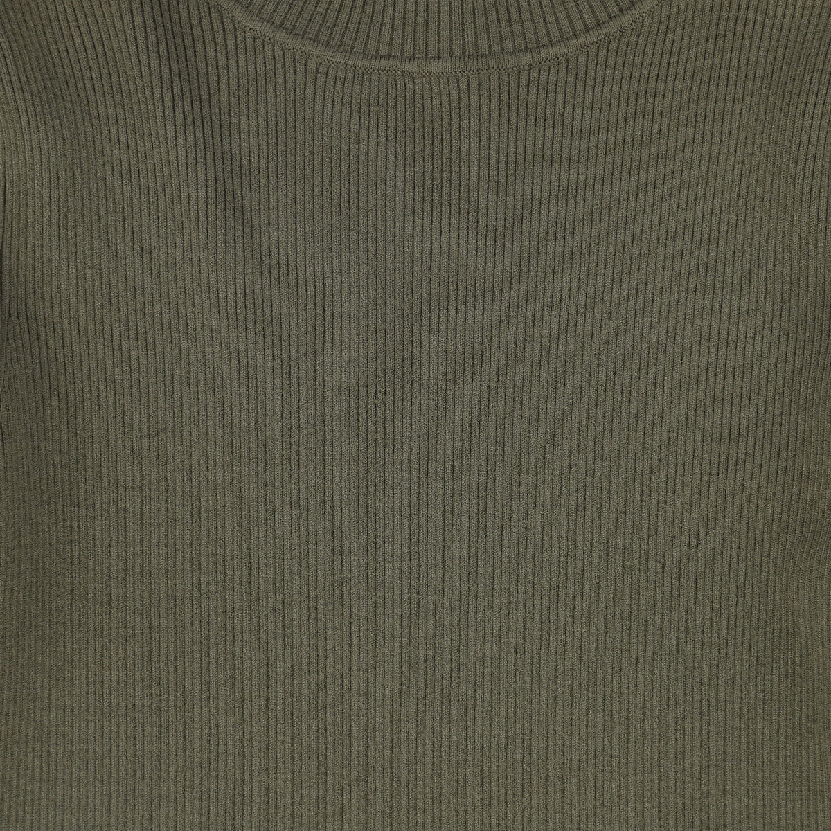 VALENTINA GREEN RIBBED KNIT LOGO TURTLENECK WITH SKIRT SET AW26 28117