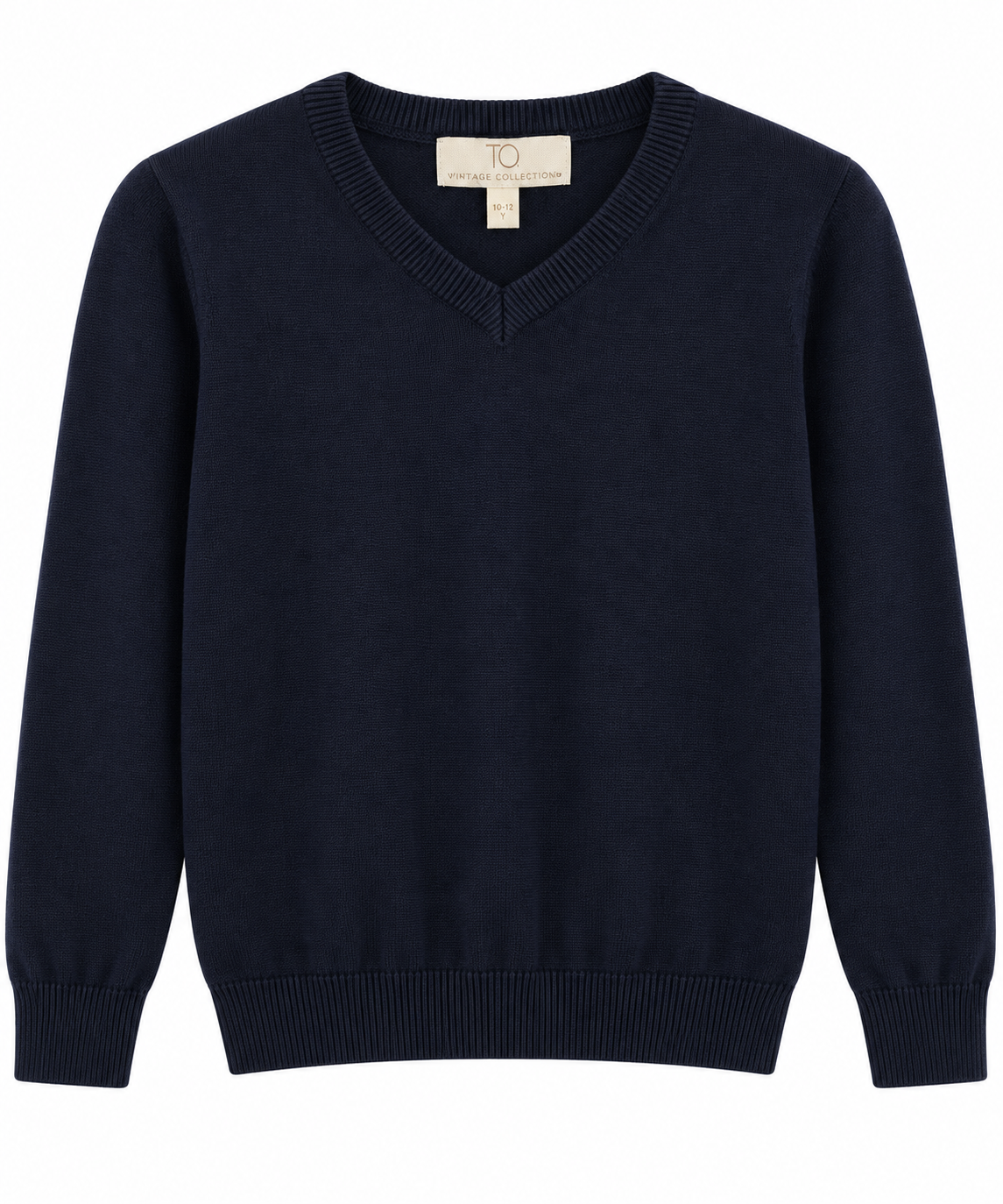 T.O Collection Boys V-NECK Navy Sweater SWB-VN-N AW26