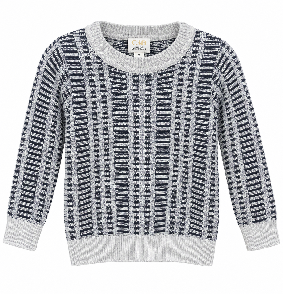 Clô (Cream) Boys Stripe Knit Sweater AW26 WB6CP7444