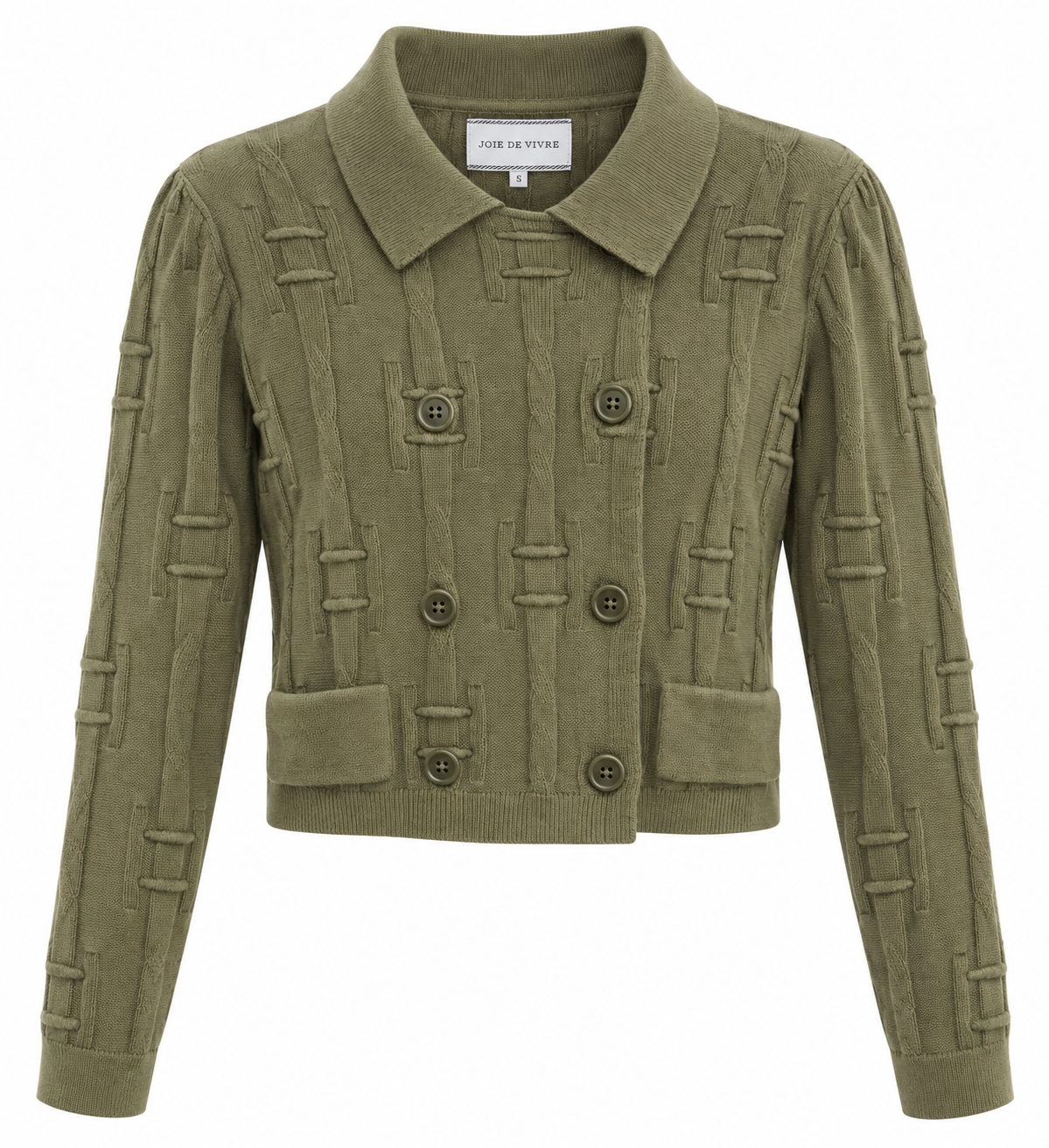 Joie De Vivre Boys Textured Knit Cardigan With Double Press Closure AW26 WB6CP7498C