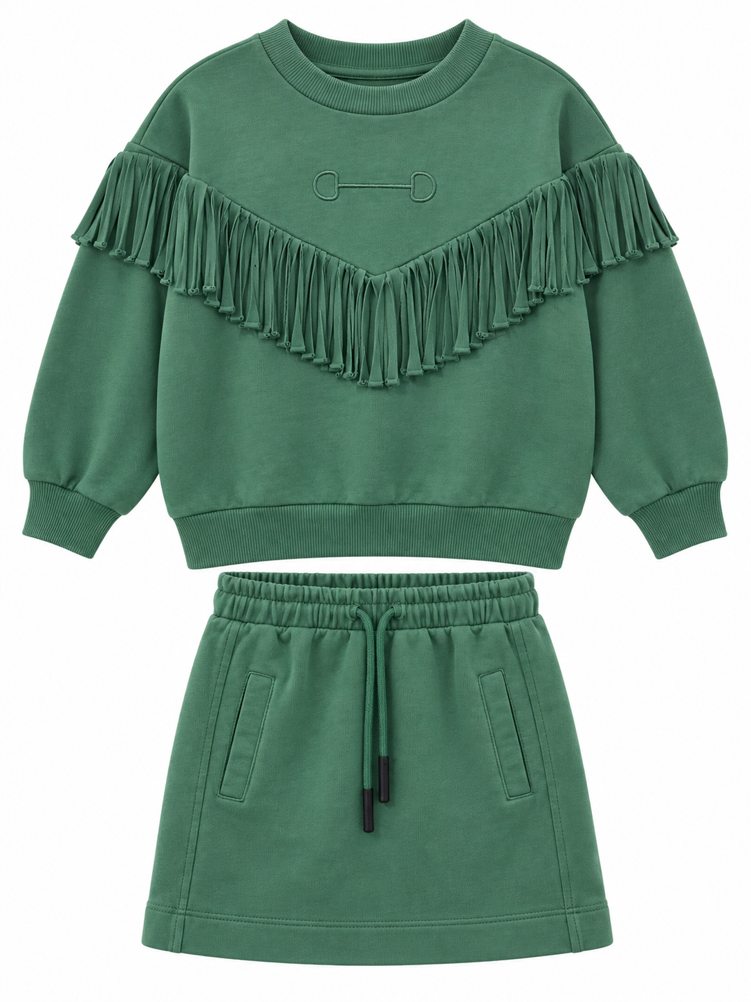 teela Fringe Sweatshirt with skirt set 23-022B AW26