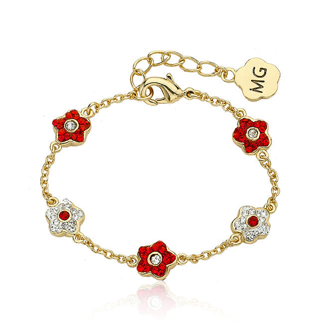 Crystal Flower Bracelet