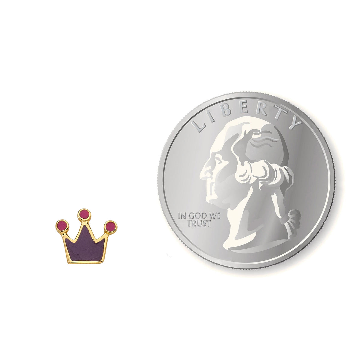 Crown Stud Earring