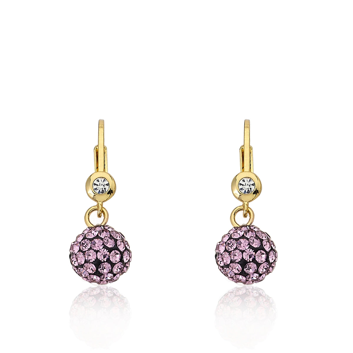Crystal Ball Dangle Earring