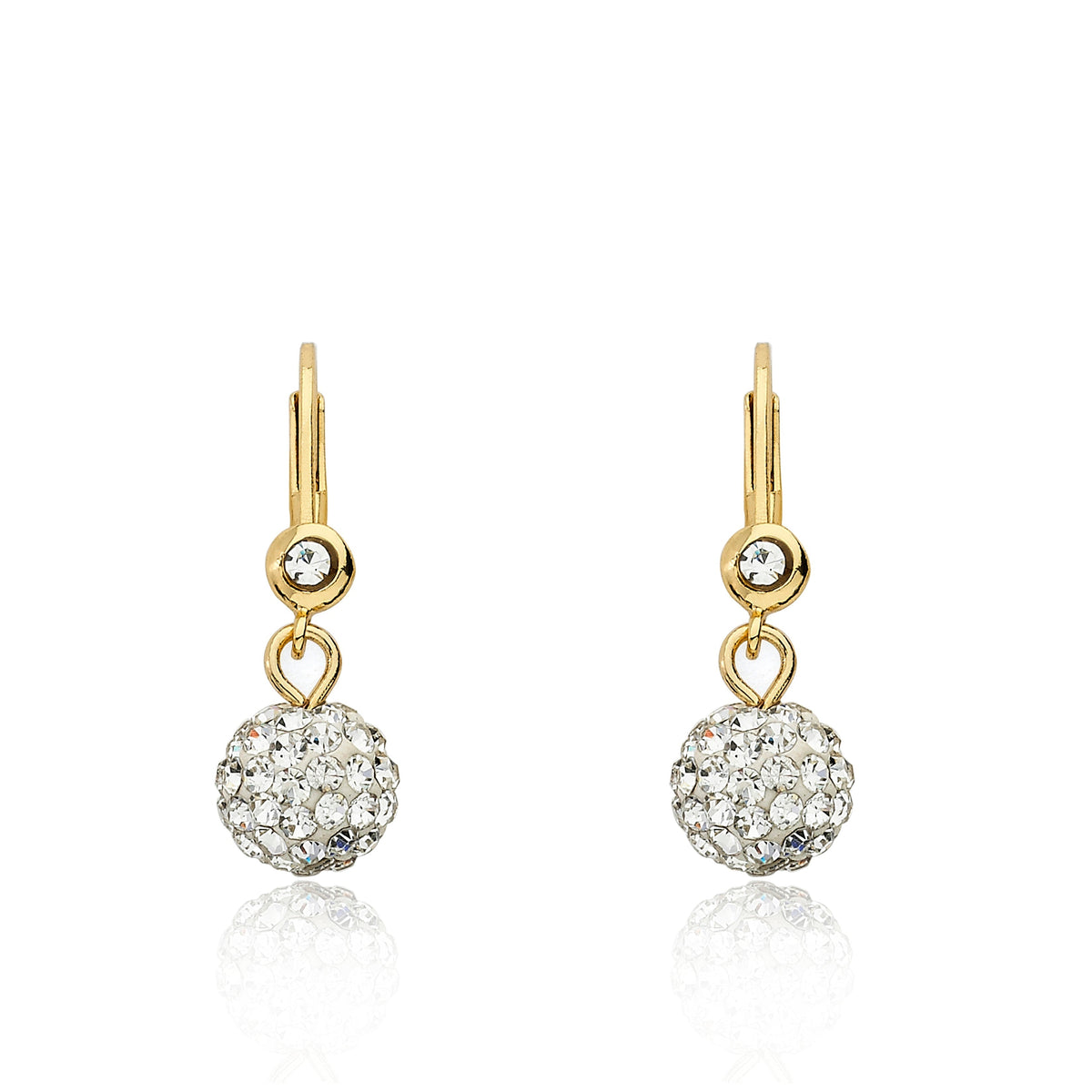 Crystal Ball Dangle Earring