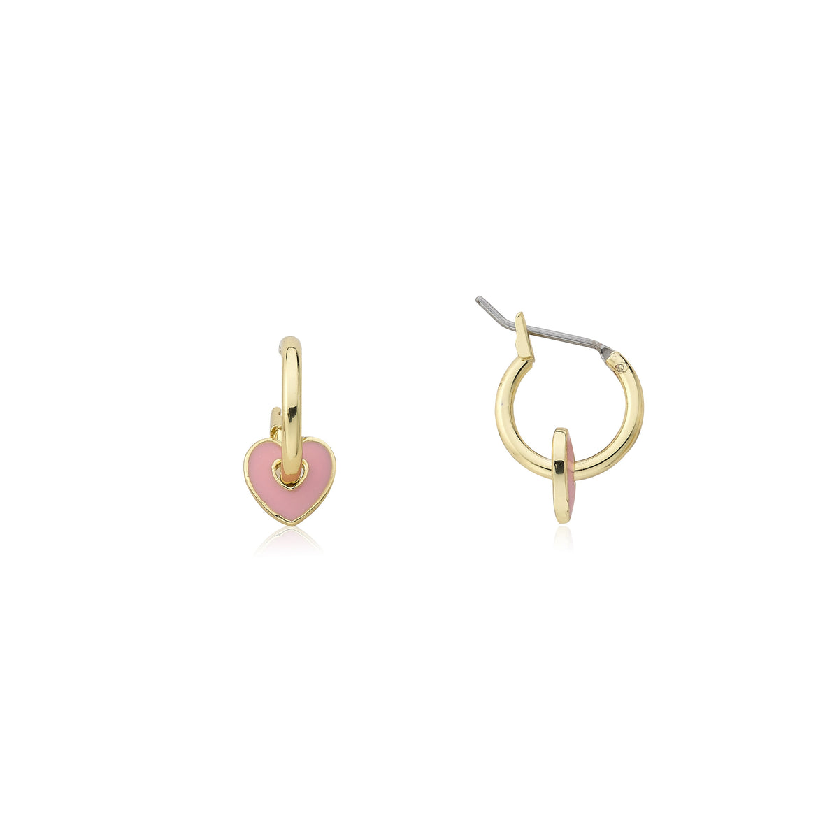 Heart Slide Hoop Earring