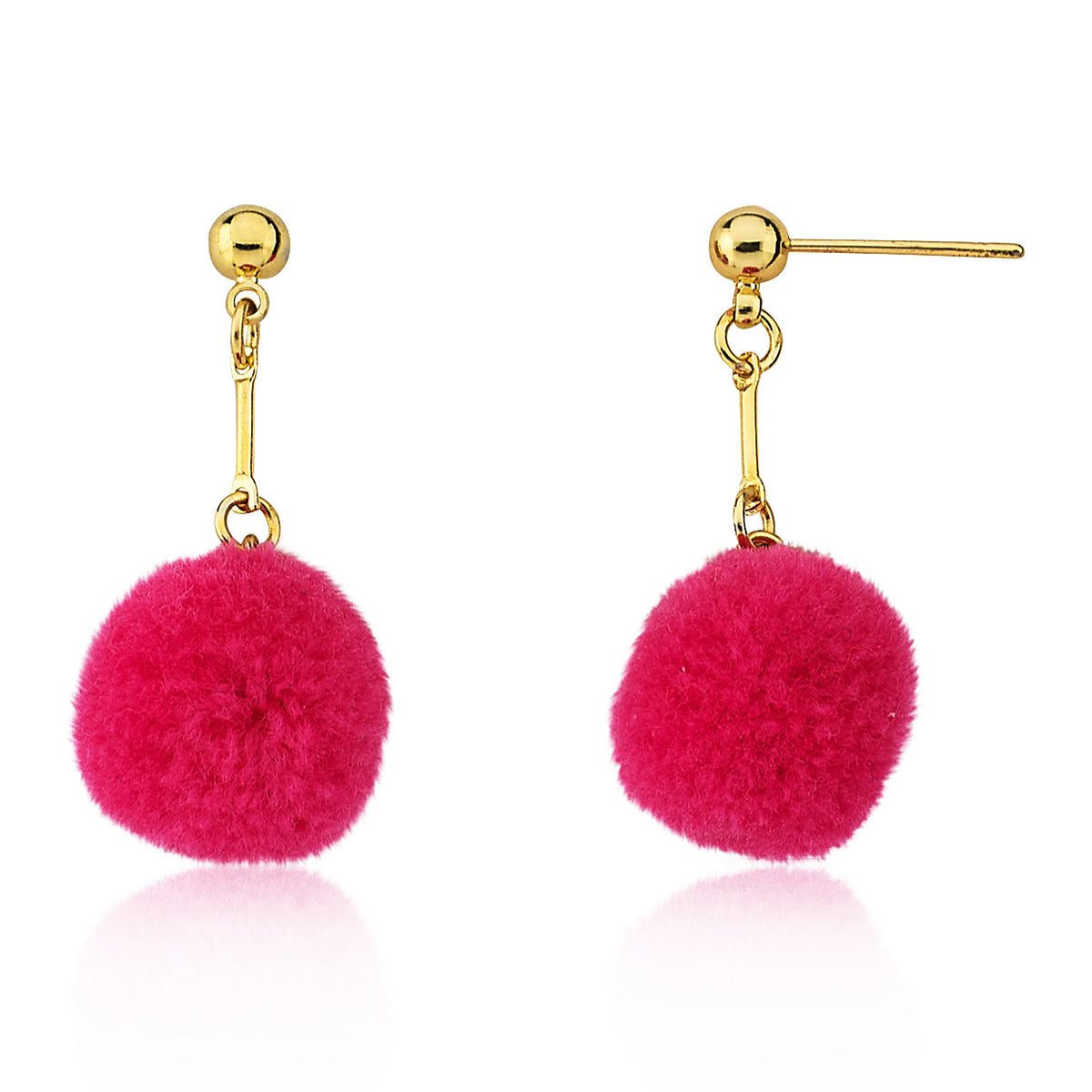 Mileez Pom Pom Dangle Earring