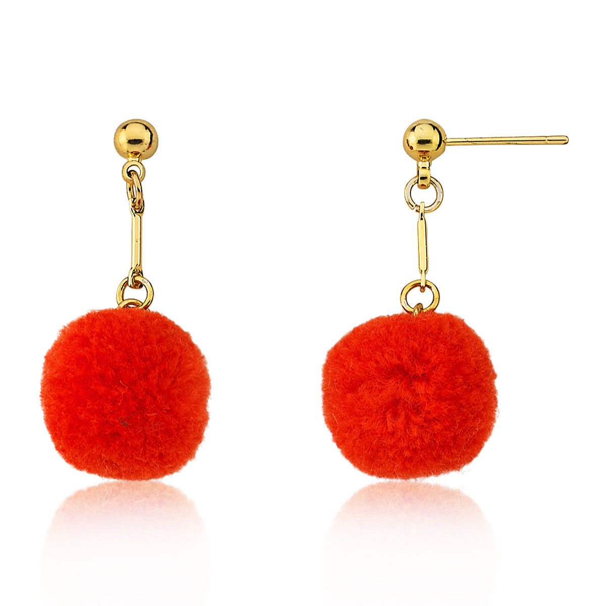 Mileez Pom Pom Dangle Earring