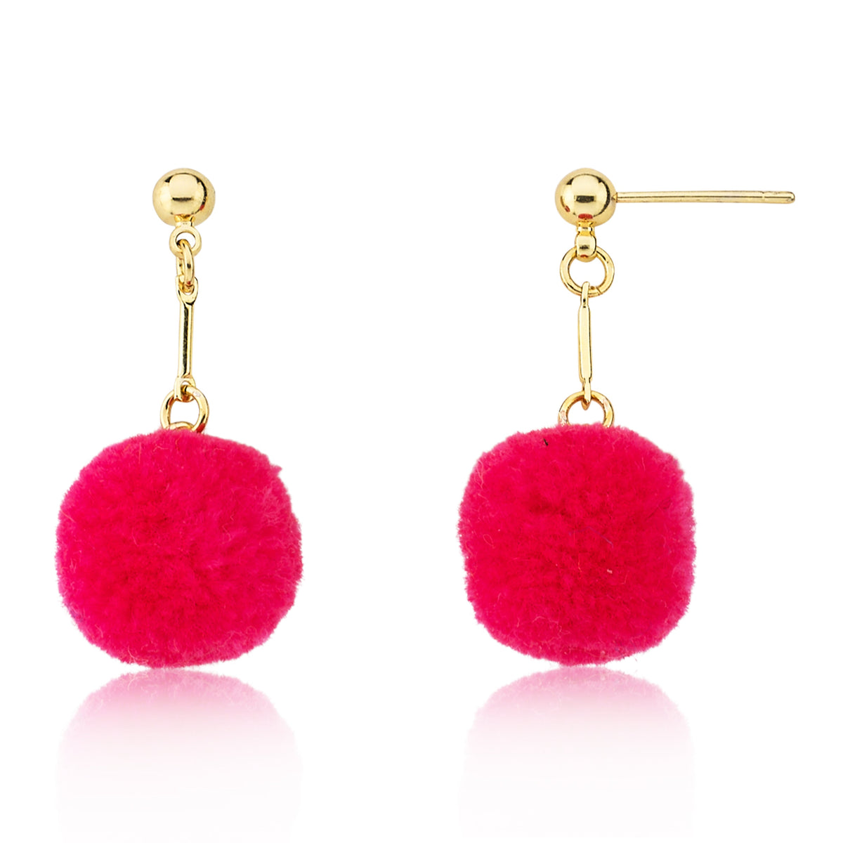 Mileez Pom Pom Dangle Earring