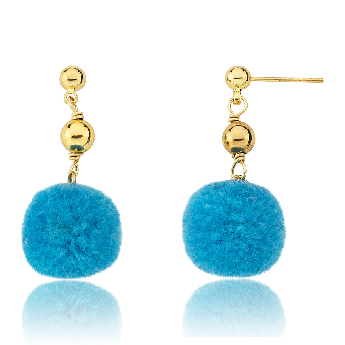 Mileez Pom Pom Dangle Earring