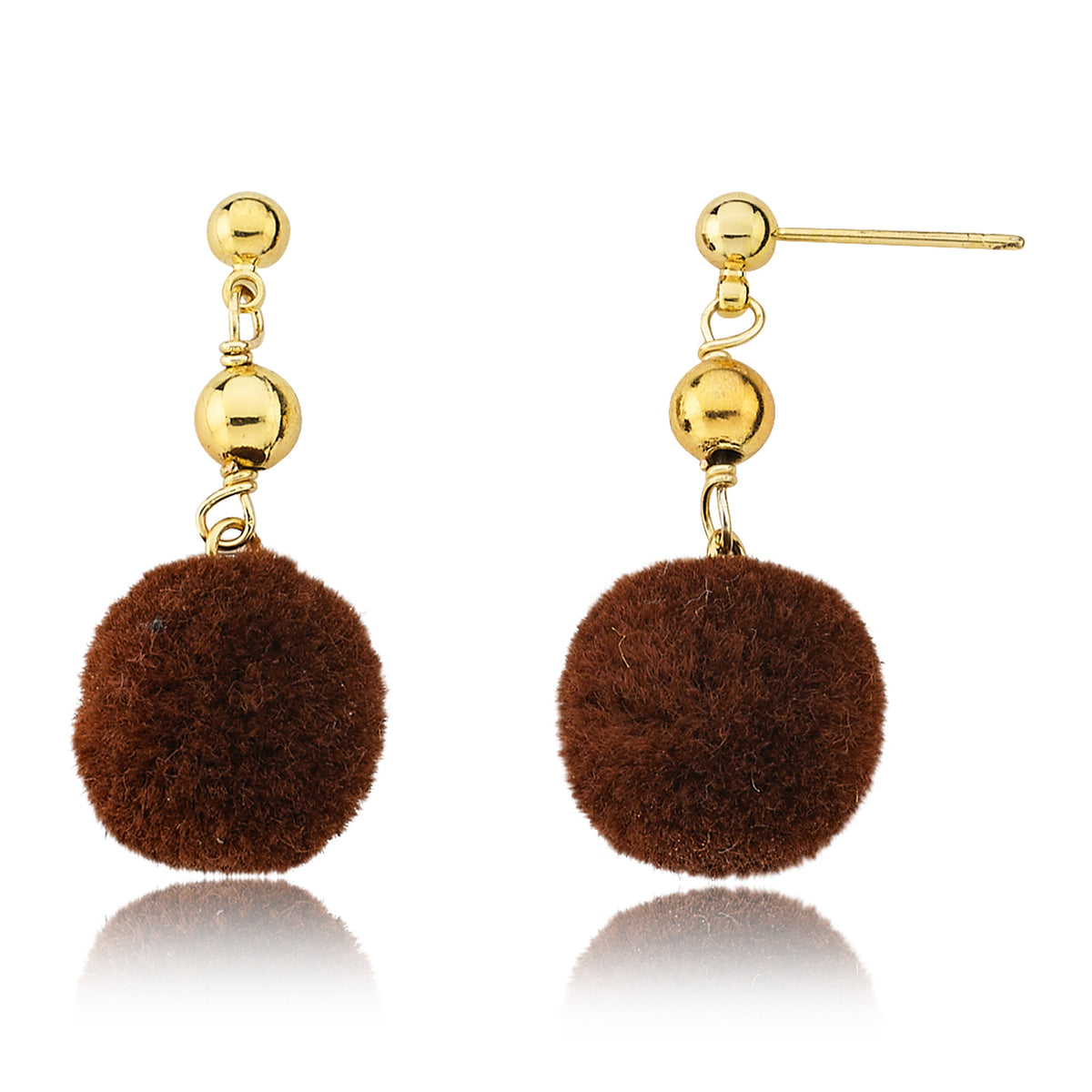 Mileez Pom Pom Dangle Earring