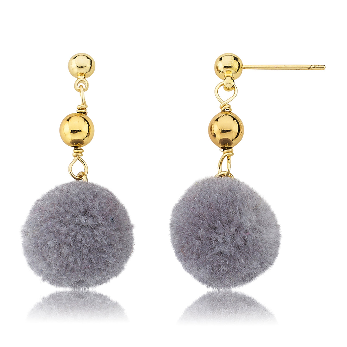 Mileez Pom Pom Dangle Earring