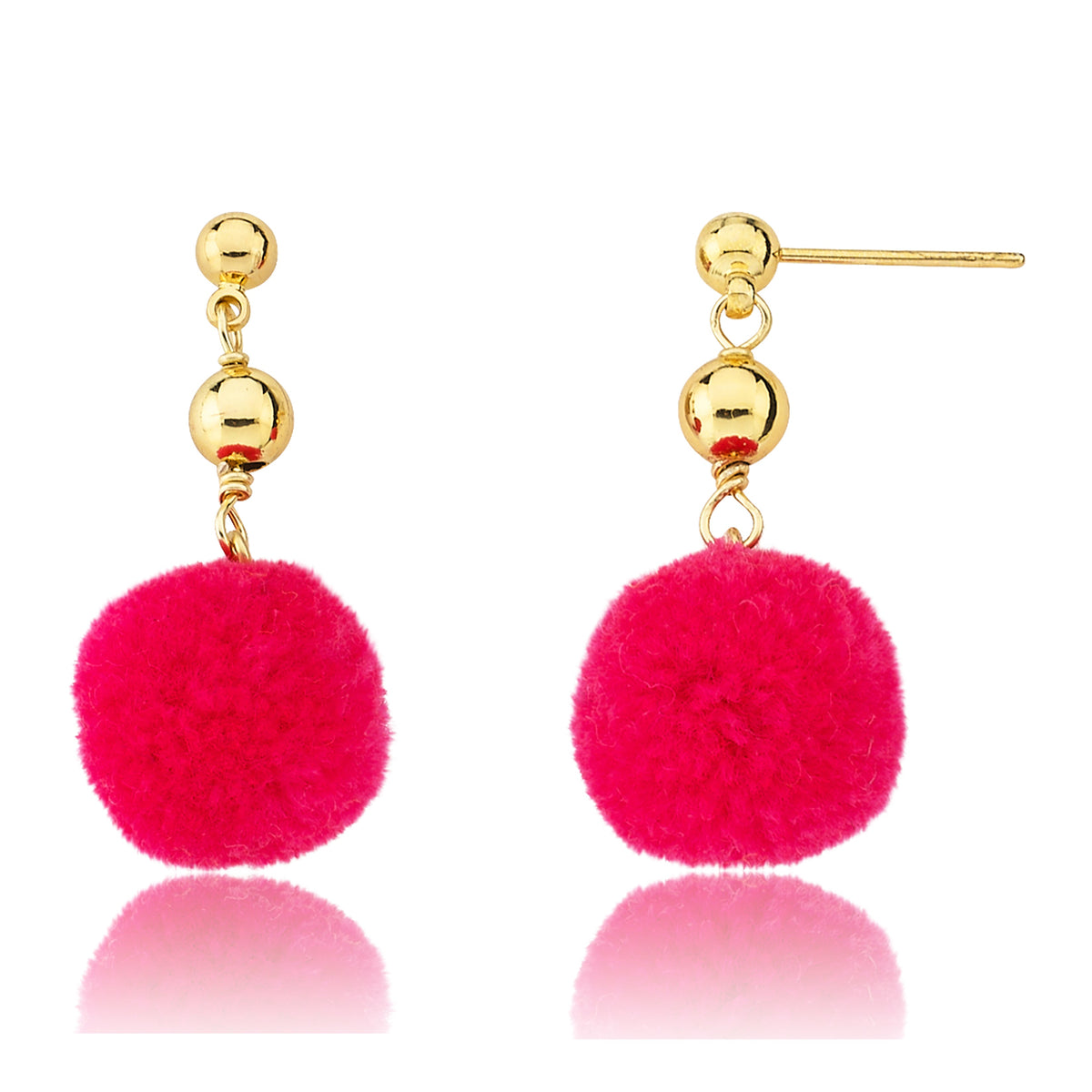 Mileez Pom Pom Dangle Earring
