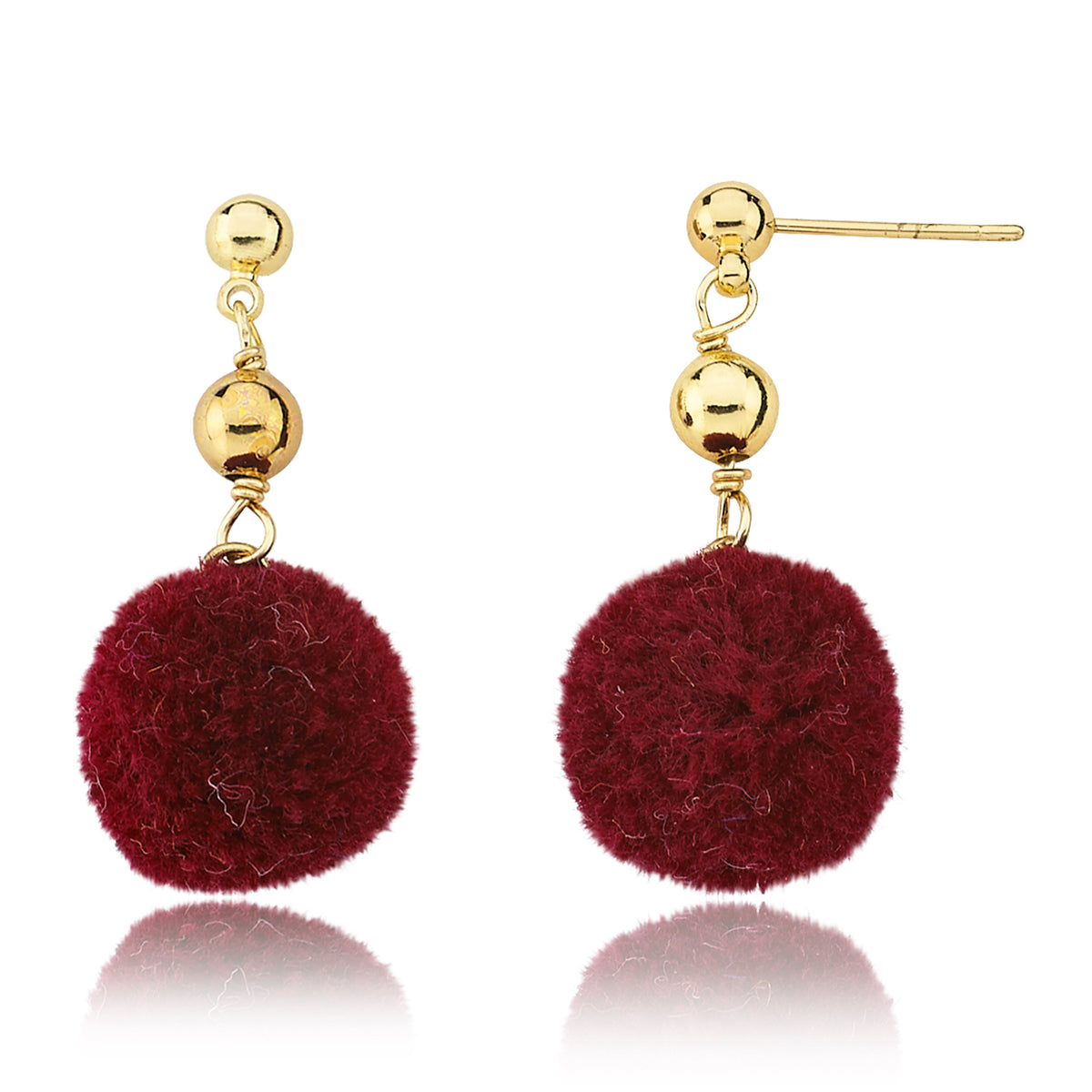 Mileez Pom Pom Dangle Earring