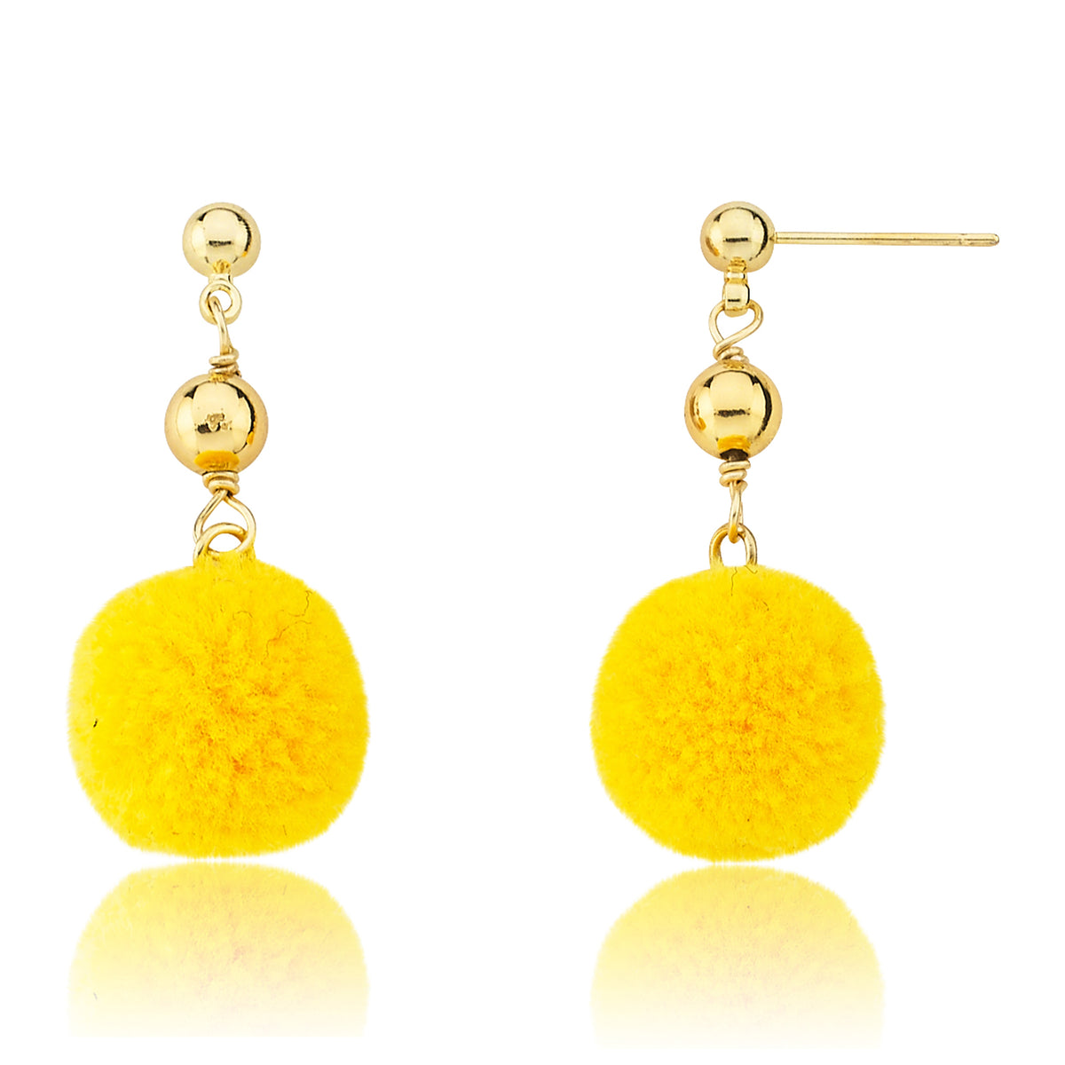 Mileez Pom Pom Dangle Earring