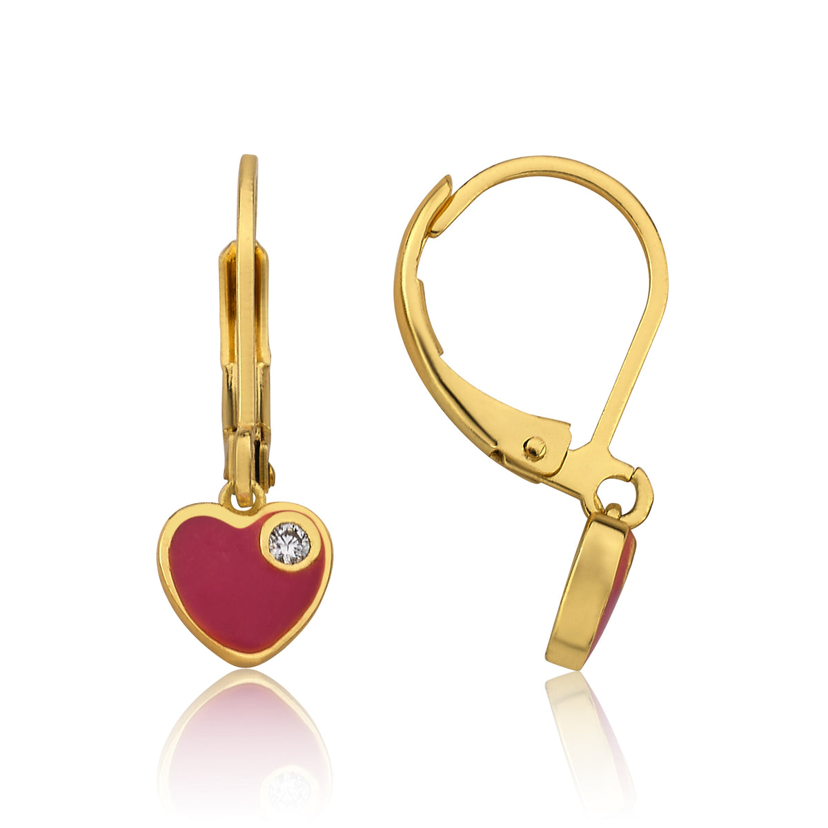 Heart Crystal Speck Earring
