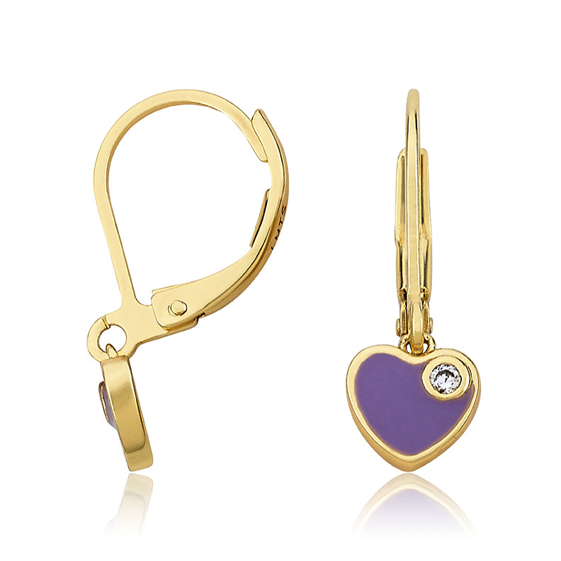 Heart Crystal Speck Earring