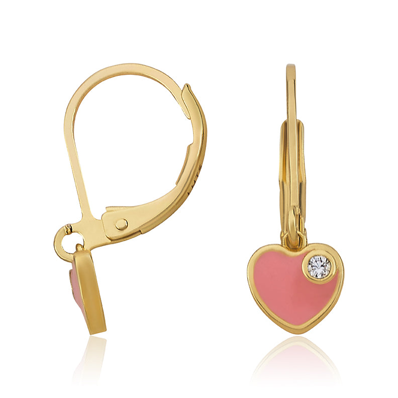 Heart Crystal Speck Earring