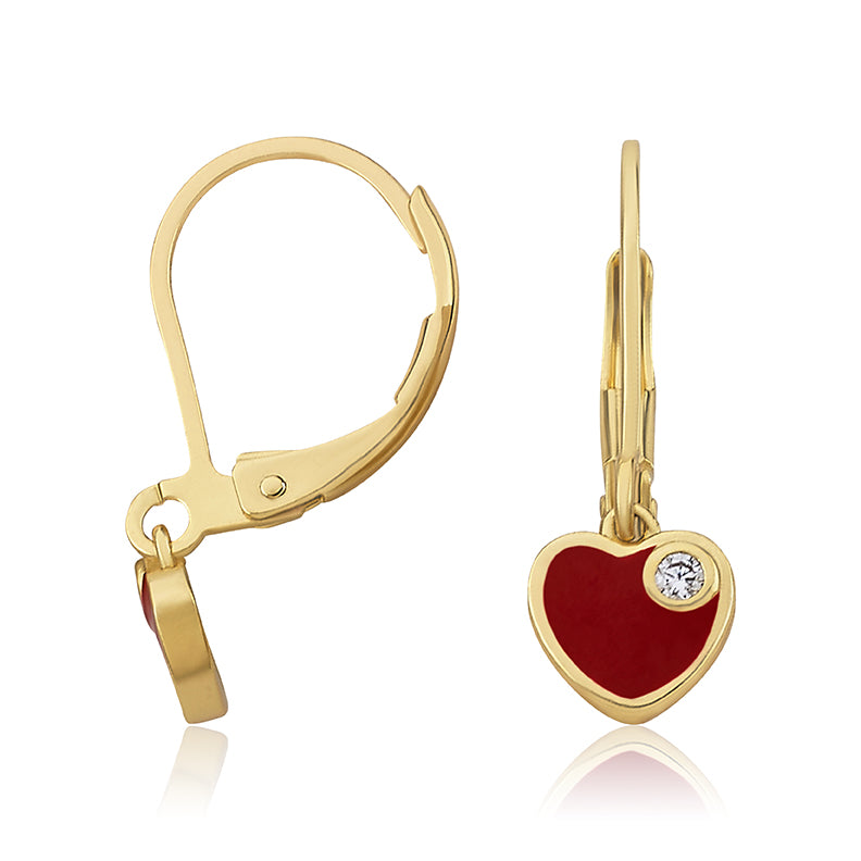 Heart Crystal Speck Earring