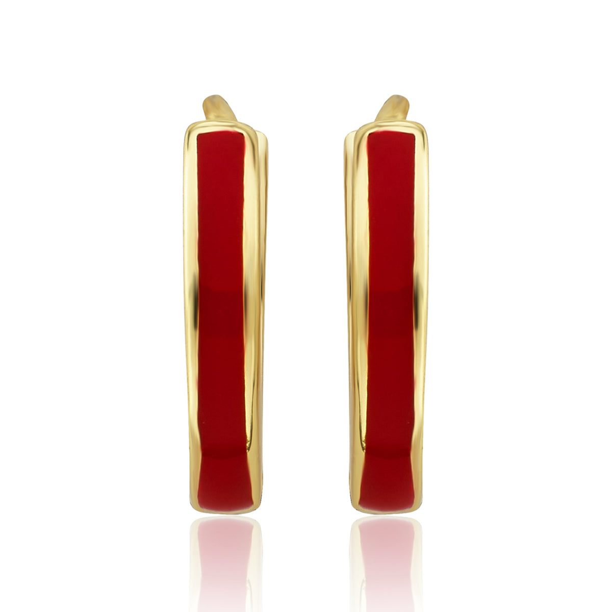 Enamel Huggy Earring
