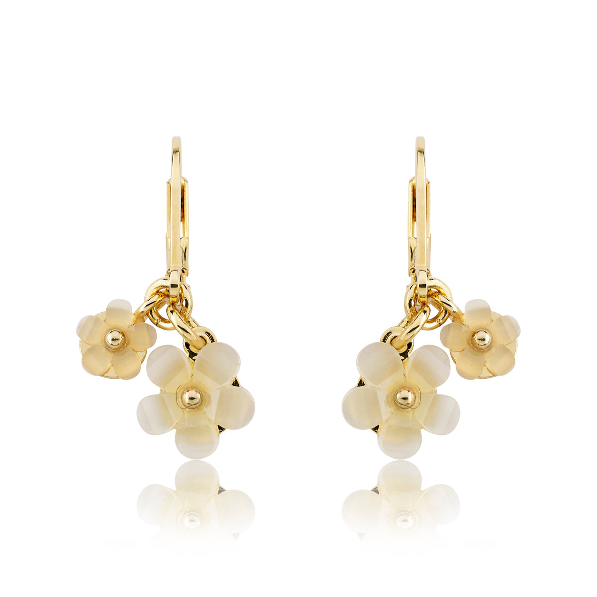Double Dangle Flower Earring