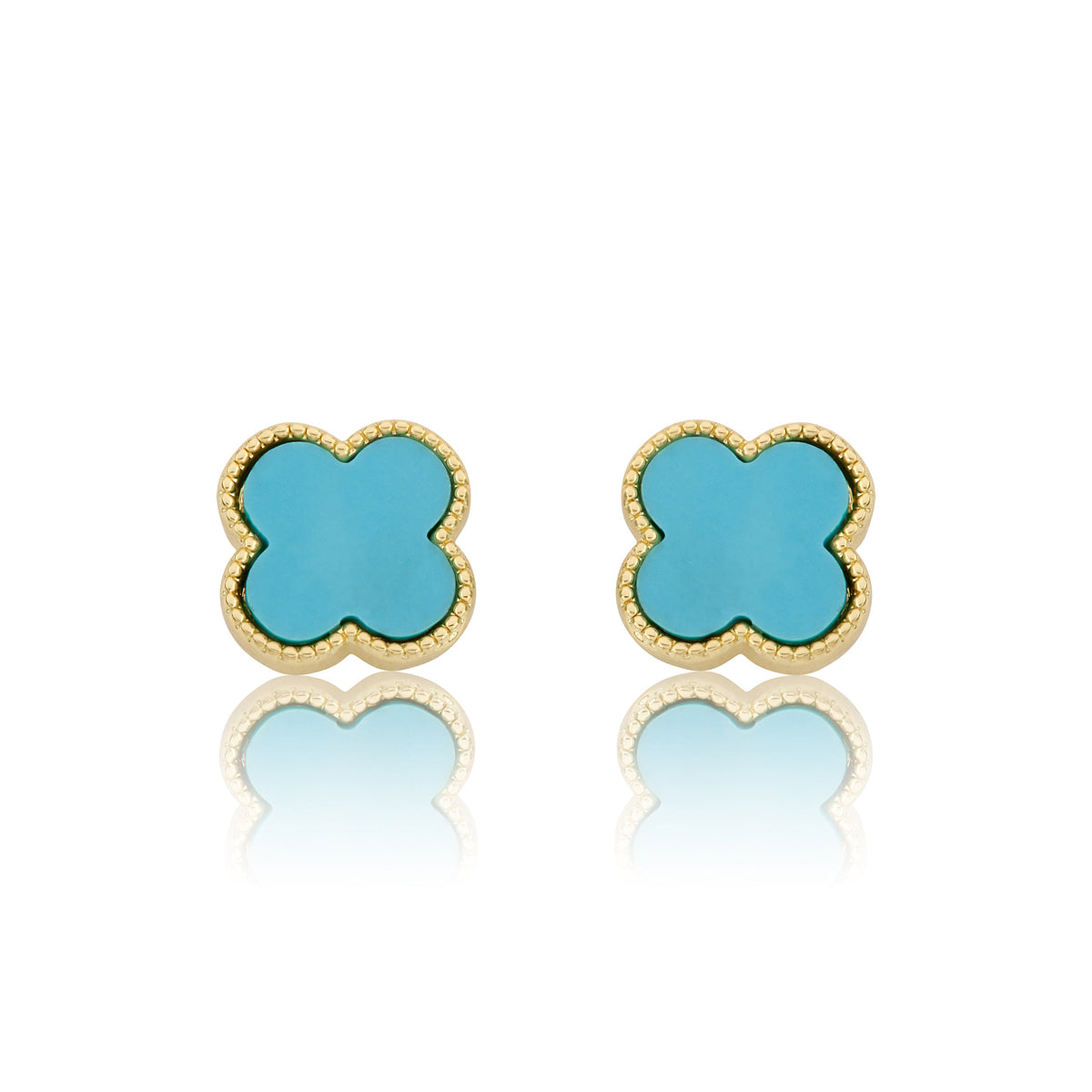 LMTS Classic! Mother Of Pearl Clover Stud Earring