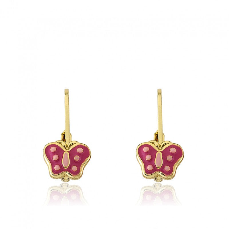 Polka Dot Butterfly Earring