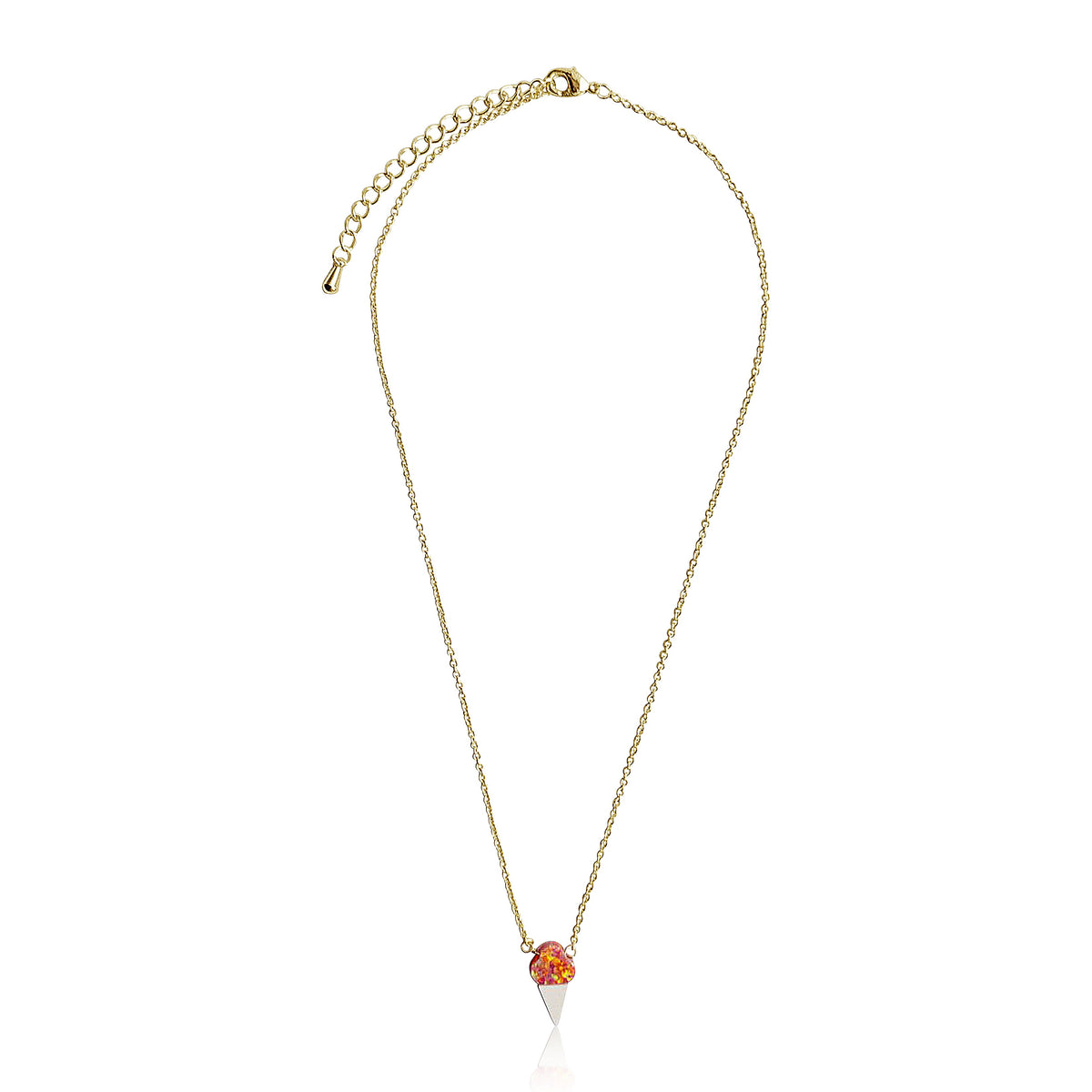 Glitter Girl Opal Ice Cream Necklace