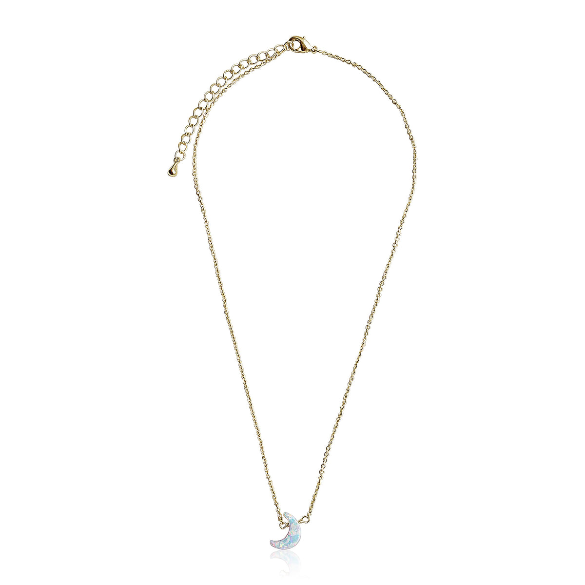 Glitter Girl Moon Necklace