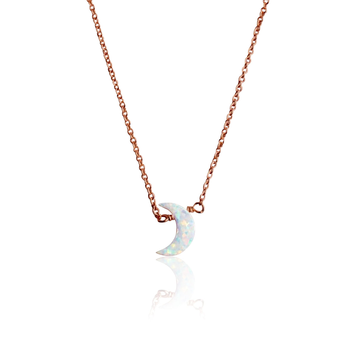 Glitter Girl Moon Necklace