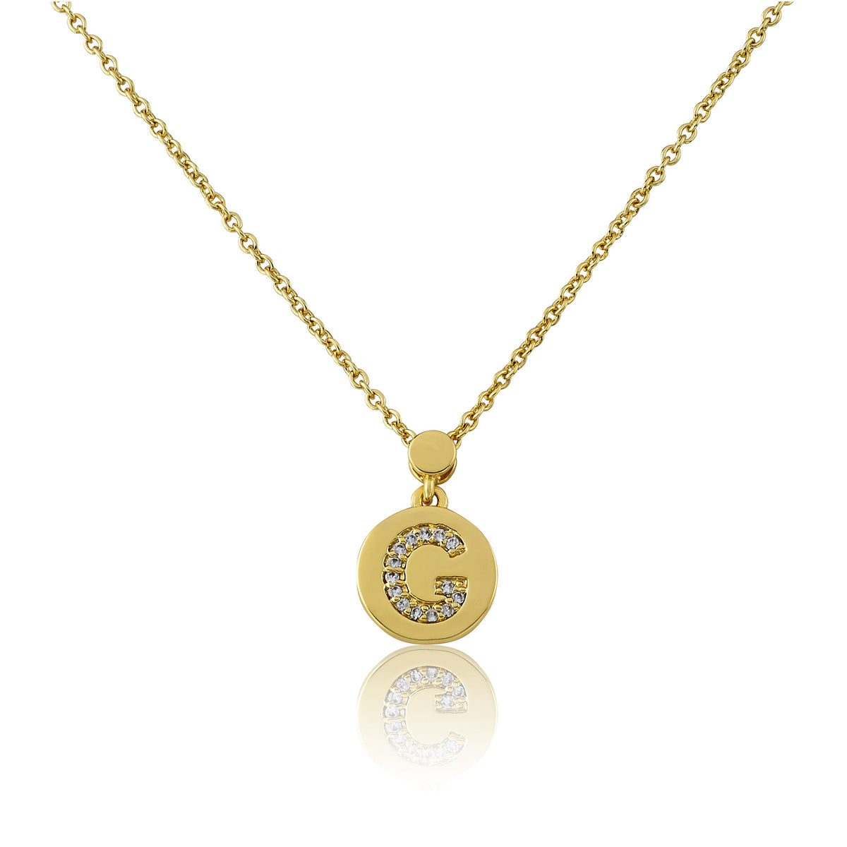LMTS Classic! Initial Disc Pendant Necklace